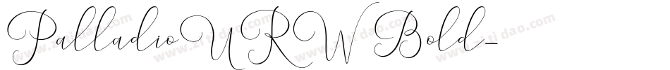 PalladioURW Bold字体转换